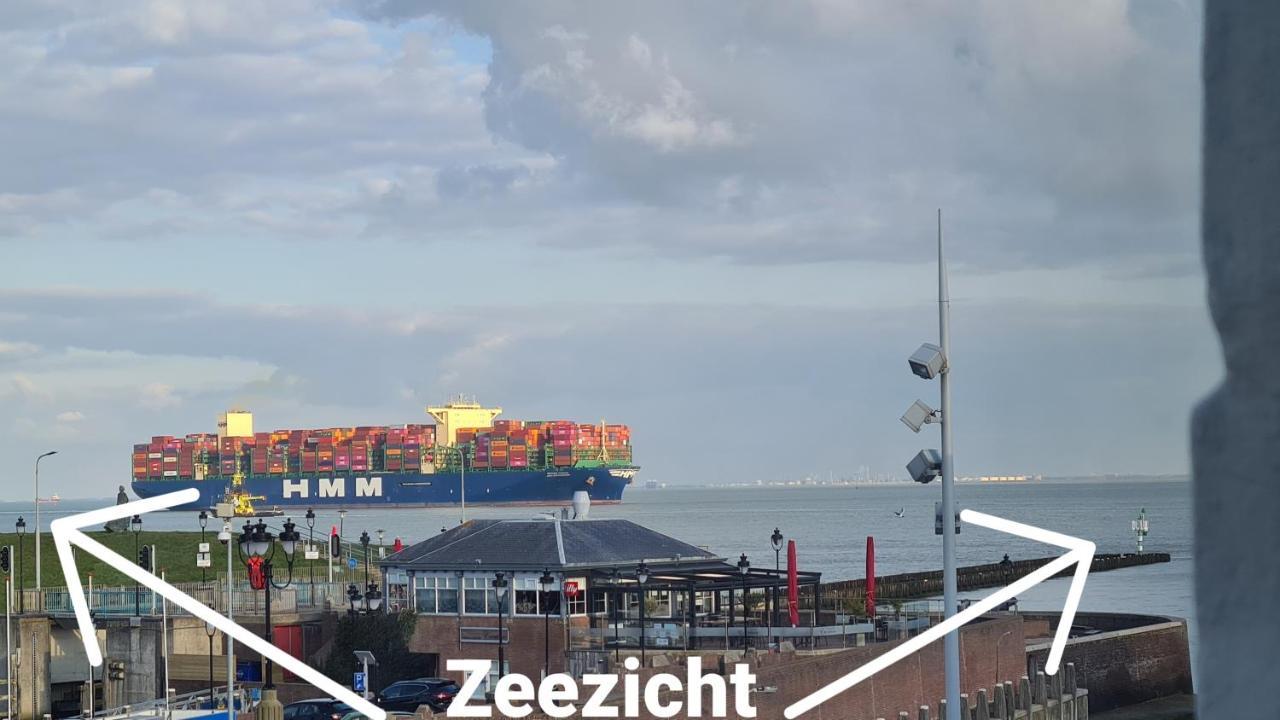 Rijksmonument Havenzicht, Met Zeezicht, Ligging Direct Aan Zee En Centrum Влисинген Екстериор снимка